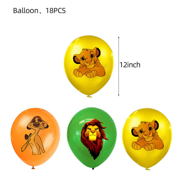 Lion King Tableware Party Supplies Kids Birthday Decoration