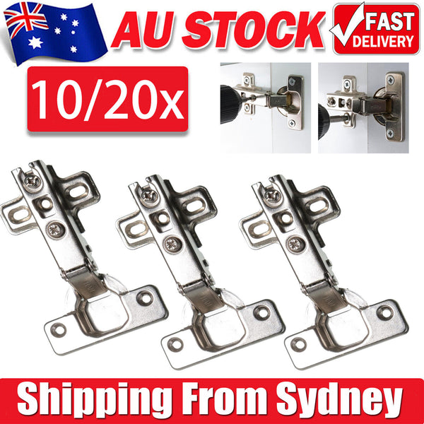 Door Hinge Cabinet Cupboard Hinges Soft Close Full Overlay Wardrobe AUS