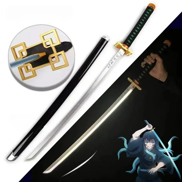 Demon Slayer LED Light Up Katana Sword Tanjiro Rengoku Cosplay Gift