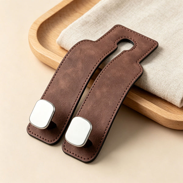 1/2PCS Car Seat Headrest Hooks Leather Backseat Organizer Bag Purse Hanger Universal