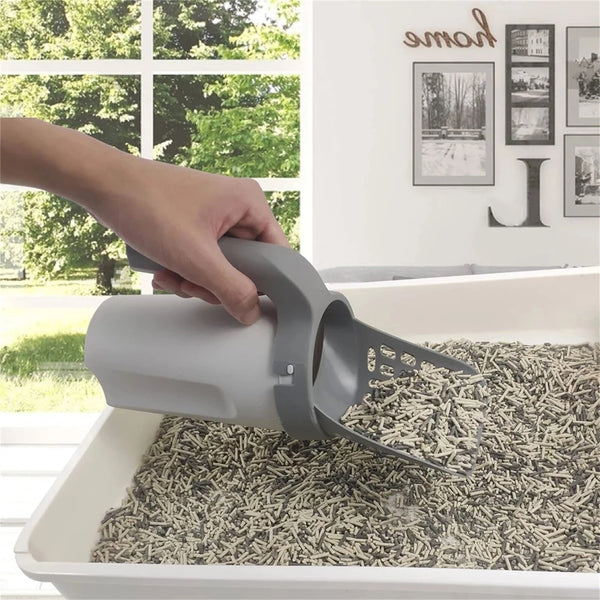 Cat Litter Scoop with Holder | Integrated Detachable Shovel Pet Poop Sifter