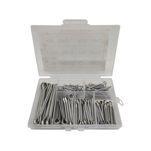 230PCS 304 Stainless Steel Cotter Pin Assortment Set Split Pin Value Kit NEW AU