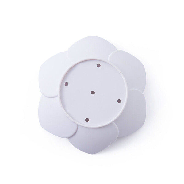 2pcs Creative Lotus Silicone Soap Tray Drain Lotus Soap Box Soap Rack Shelf AU