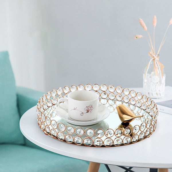 Mirror Gold Dessert Cupcake Cake Stand Holder Display Plate Centrepiece Wedding