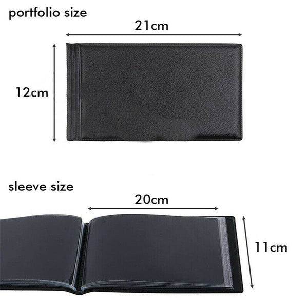 2X Black BankNote 20 Pages Album Stock Collection Storage Currency Holder Pocket