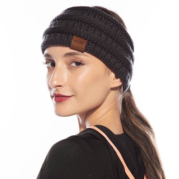 Knitted Knot Headband – Winter Ear Warmer Hair Band for Women