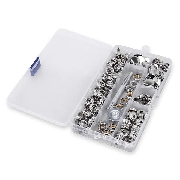 150PCS Stainless Steel Boat Marine Canvas Fabric Snap Cover Button & Socket Kit