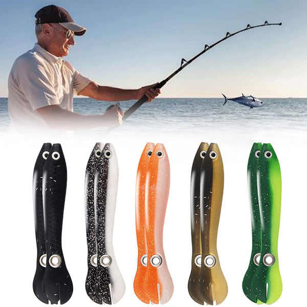 5x Powerful Fishing Lure Fake Bait Soft Bionic Fishing Lure Freshwater Saltwater