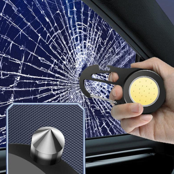 1/2x Pocket Torch COB Camping Rechargeable Keychain Work Light Mini Flashlight