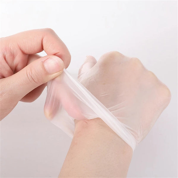 200PCS Vinyl Disposable Gloves Powder Free Food Handling Cleaning Gloves
