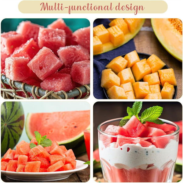Stainless Steel Watermelon Slicer Cutter Multifunctional Fruit Fork Kitchen Tool
