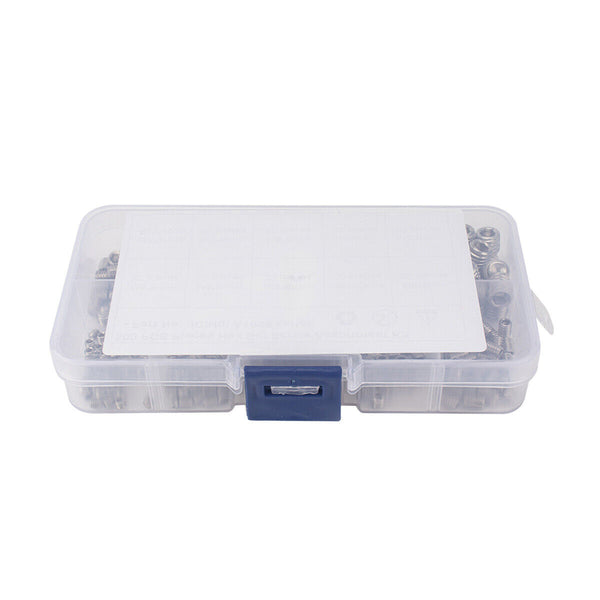 NEW 220Pcs Stainless Steel Allen Head Socket Set Grub Screws Assortment Kit AU