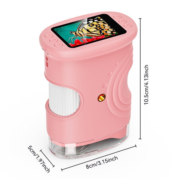 1000X Mini Microscopes Portable Handheld Microscope for Kids Digital Educational