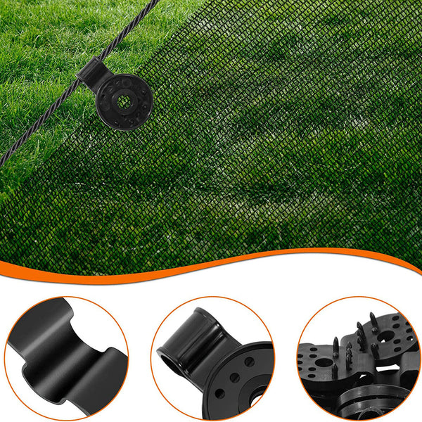 50Pcs Sunshade Net Clip Shade Cloth Clip Fix Clamp Greenhouse Grommet Hook Clip