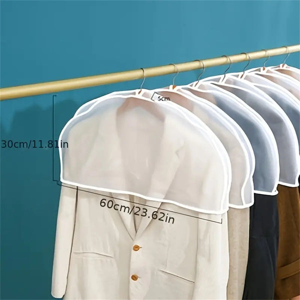 Dustproof Clothes Cover Transparent Hanging Wardrobe Storage Bag Set AU