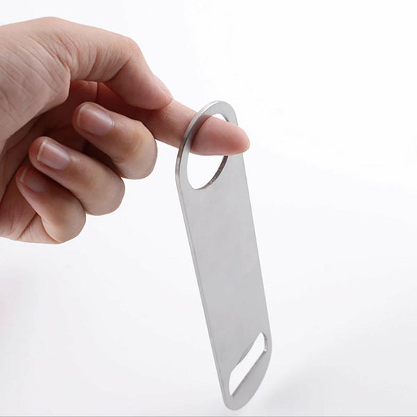 Bottle Opener Stainless Steel Flat Bar Blade Cap Remover Can Beer Drink