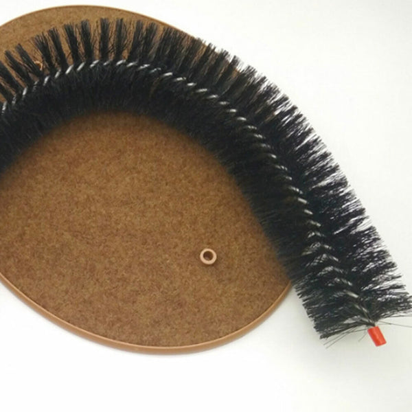 Scratching Self Groomer Catching Devices Quick Clean Fleece Base Toys Round Pets
