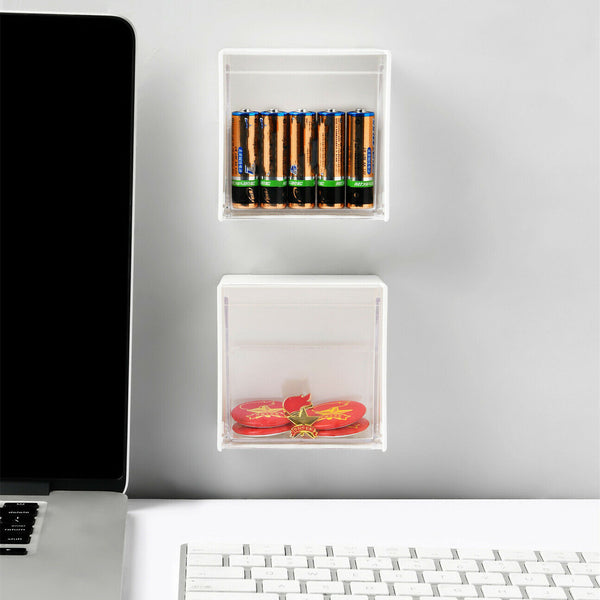 Clear Wall Mounted Storage Box Little Tiny Things Organizer Cases AU