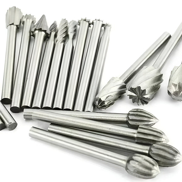 20pcs 3mm Solid Carbide Burrs Set for Rotary Tool Drill Die Carving Accessories