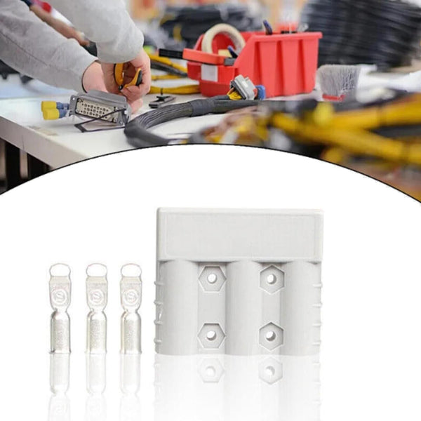 1/2/4/6/10X Anderson Style 50A 3Pin 3Pole Plug for DCDC Charger & DCDC Wiring AU