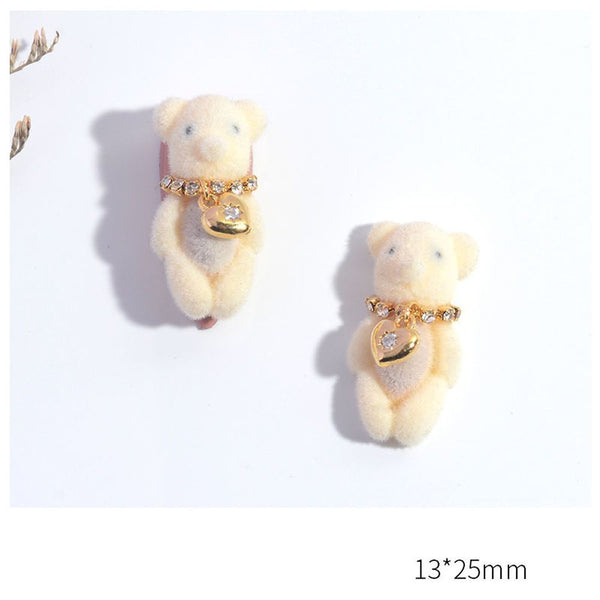 Ornament Nail Rhinestone Nail Art Jewelry Bear Nail Charms Nail Art Decoration