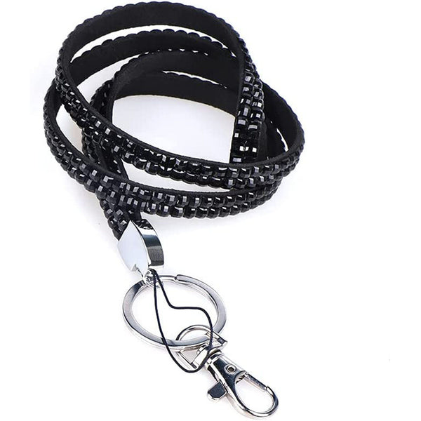 3PCS Rhinestone Lanyard Neck Strar ID Card Holder Key Case Name Badge ID card AU