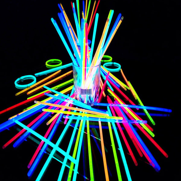 100-1000 Mixed Colour Glow Sticks Bracelets Party Glow In the Dark Glowsticks AU