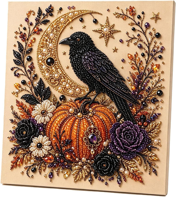 Halloween Ghost Pearl Art DIY Kit 3D Diamond Painting Craft Home Decor Gift