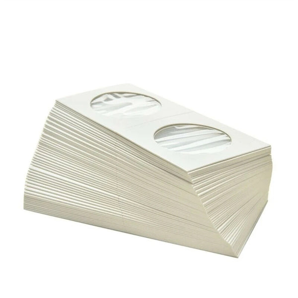 100X Staple Coin Holder Display Clear Window Storage Protect Penny Cent 33/35MM