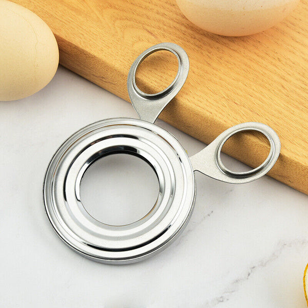 2PCS Stainless Steel Egg Shell Opener Cutter Cracker Boiled Egg Topper Separator