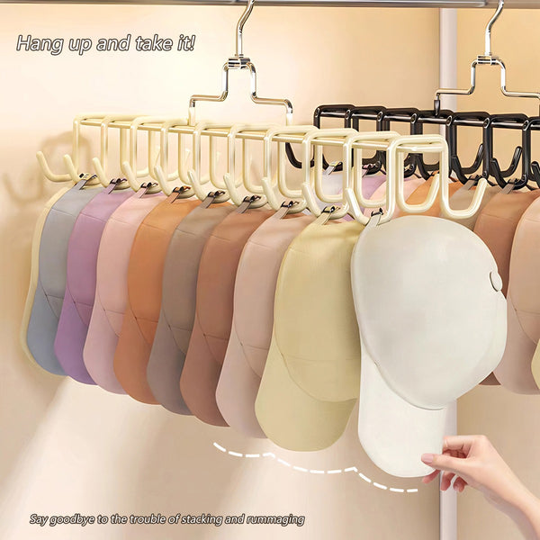 20-Hook Metal Closet Organizer Hanger | Space-Saving Camisole Bra Scarf Holder