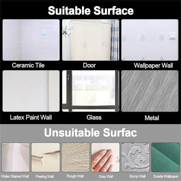 New Sign Holder Display Poster Self Adhesive Magnetic A4 Wall Windows Door Glass