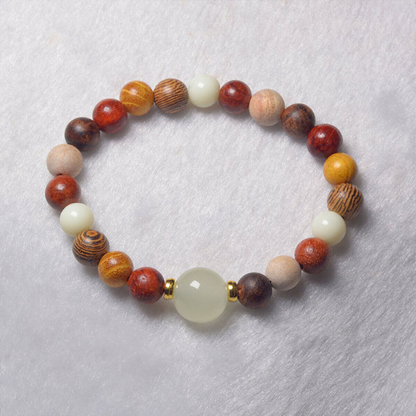 Elegant Wood Bracelet Crafted in New Chinese Style Sophisticated Accessory AU