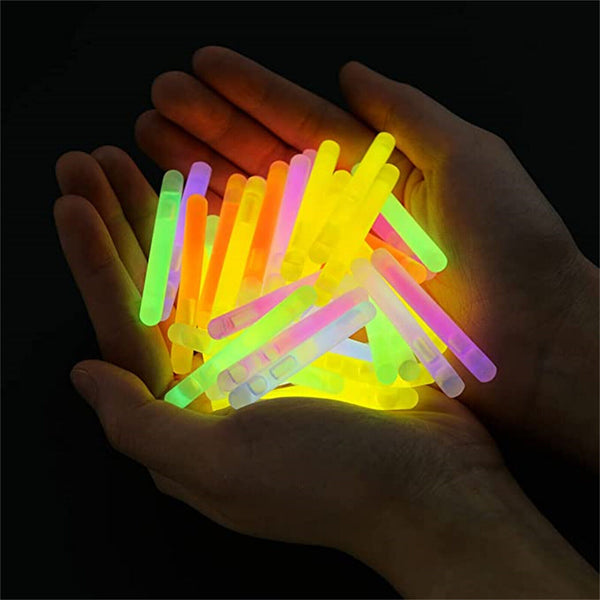 200PCS Mini Glowsticks 4.5x39mm Rave Fishing Party Glow Sticks Multi Colours AU
