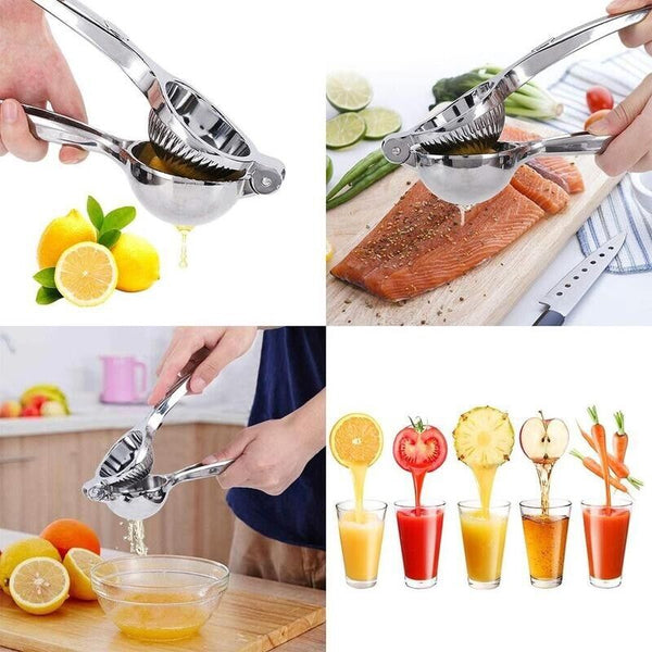 Stainless Steel Manual Hand Press Lemon Squeezer Fruit Orange Citrus Juice Tool