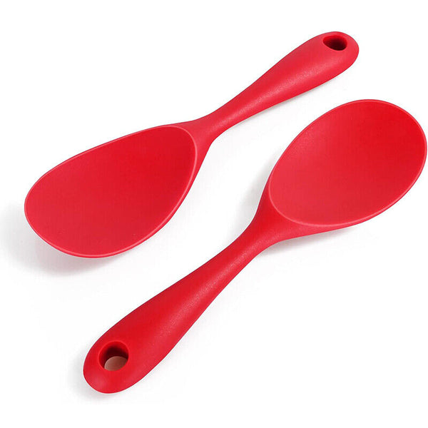 Rice Spoon Food Grade Silicone Heat Resistant Non-stick Kitchen Best Tools NEW
