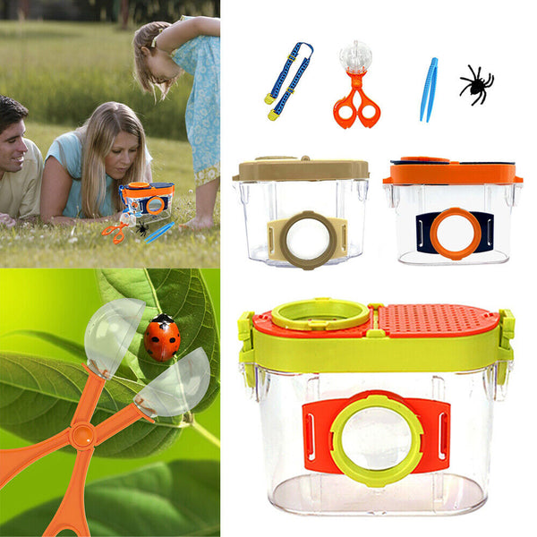 Kids Outdoor Bug Exploration Kit Insect Observer Container Box Educational Toy