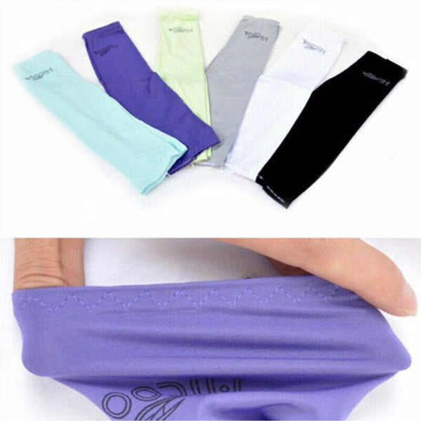 3 Pairs Cooling Sport Arm Stretch Sleeves Sun UV Protection Covers Cycling Golf