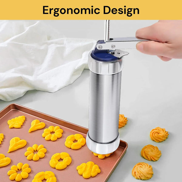 Cookie Biscuit Maker Press Machine Aluminum Material Gun Icing Piping Syringe AU