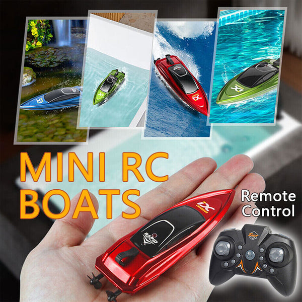 Mini RC Boats High Speed Racing Boat Dual Motors 2.4G Remote Control Ship LR