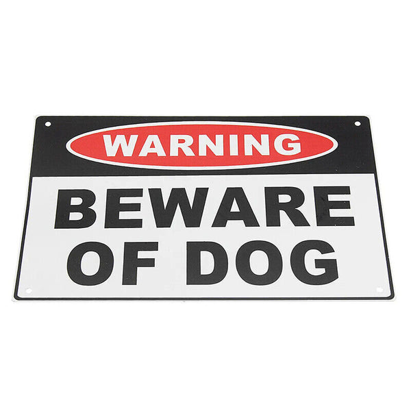 ** FREE SHIPPING ** WARNING BEWARE OF DOG Sign 200 x 300mm Aluminium Signs