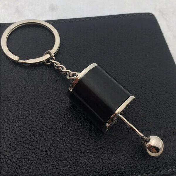 Gear Keychain Fob Key Chain Shifter Ring Box Metal Ornament Mini Small Model