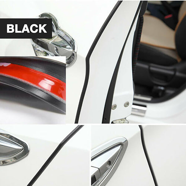 5M Car Door Edge Protector U Style Seal Push on Trim Strip Pinchweld Rubber DIY