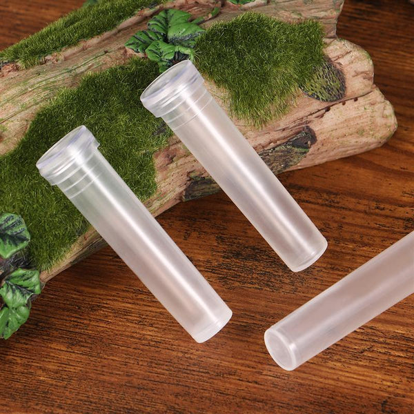 Plant Flower Tubes Plastic Nutrition Water Tube Vials Cap Decor Tubes
