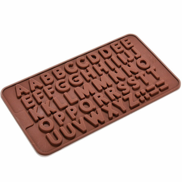 3D Alphabet Letters Silicone Mould Chocolate Sugar Fondant Cake Wedding Decor