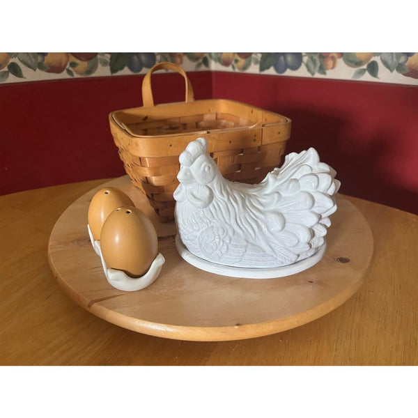 Brown Egg Shaped Salt and Pepper Shaker Ceramic Spice Bottle Set