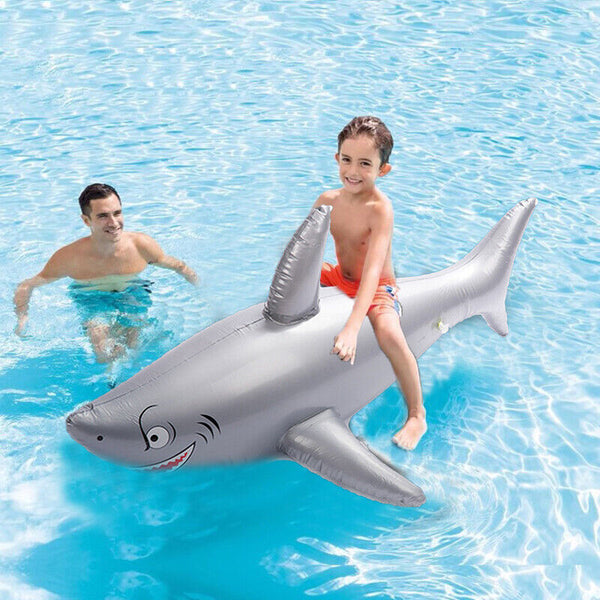 PVC Simulation Inflatable Shark Fun Water Toys For Kids Children Swimming Pool