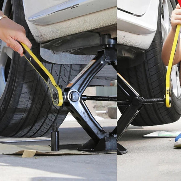 Car Scissor Jack Ratchet Wrench Garage Tire-Wheel Lug Wrench-Handle Repair Tool
