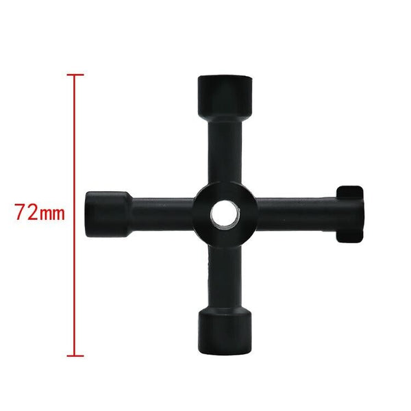 4 in 1 Multifunctional Cross Key for Train Cabinet Elevator Triangle Square AU