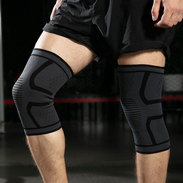 Knee Support Brace Compression Sleeve Arthritis Pain Relief Gym Sports Running